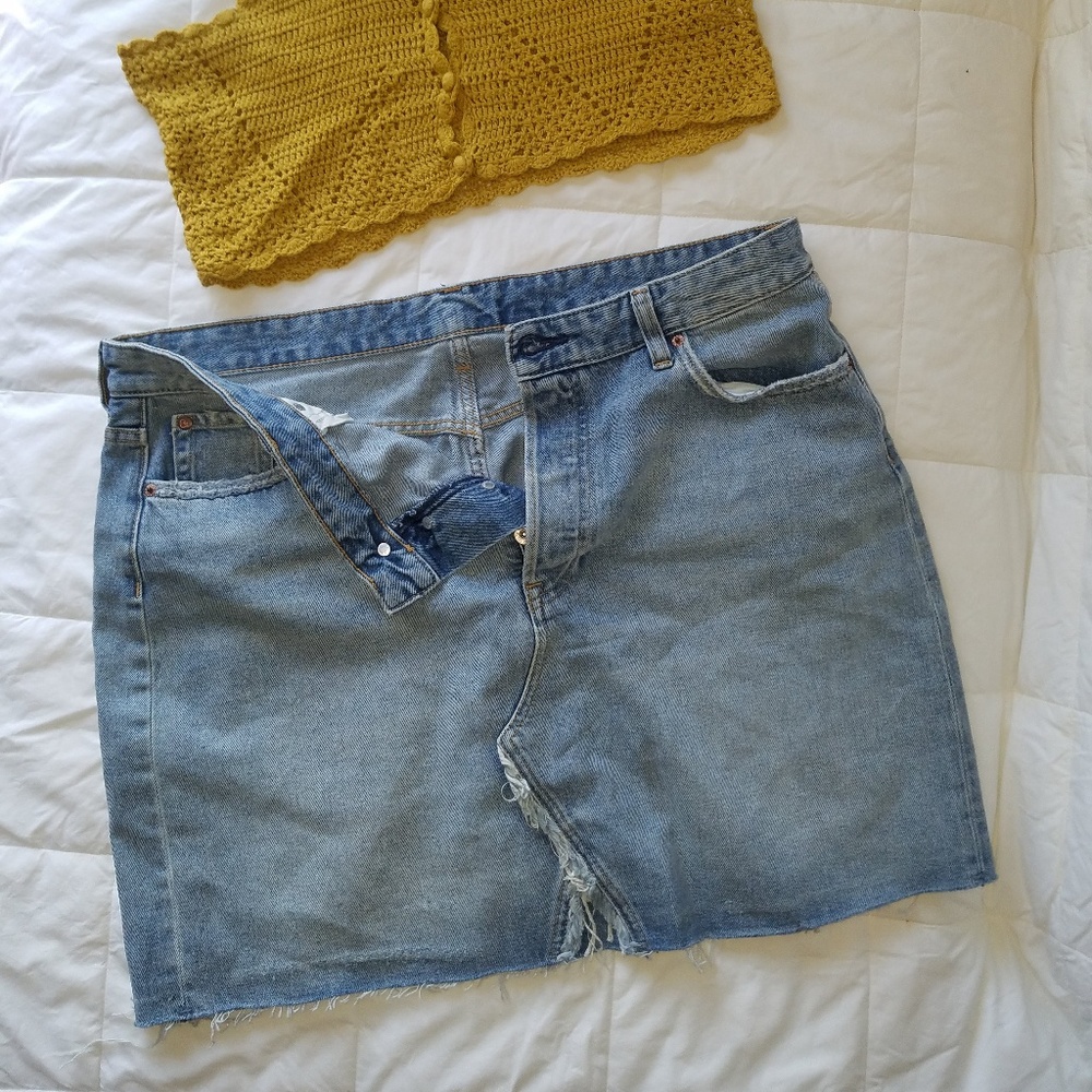 H&M DEMIN MIN SKIRT